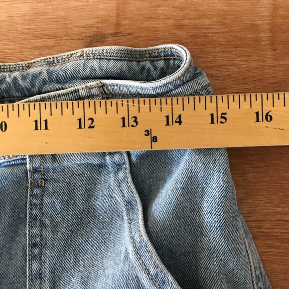 Mined by Los Angeles Wide Leg Jeans Women 11/29 Blue High Rise Medium Wash 17628 - Picture 10 of 12